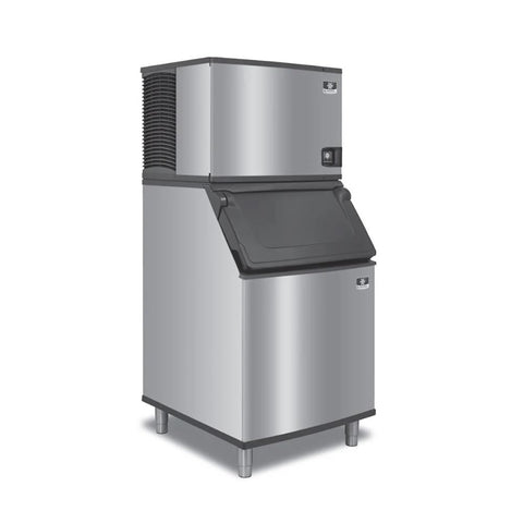 Manitowoc IDT0750W/D570 703 lb/Day Full Cube Commercial Ice Machine & Ice Maker with Bin, Water Cooled, Indigo NXT, 532 lb Storage, 208/230V