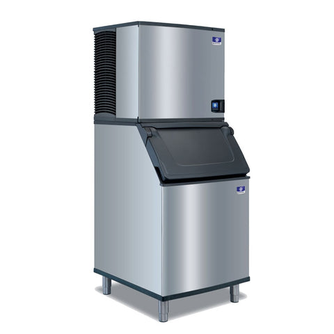 Manitowoc IDP0800A/D570 775 lb/Day Full Cube Commercial Ice Machine & Ice Maker with Bin, Air Cooled, Indigo NXT, 532 lb Storage, 208/230V