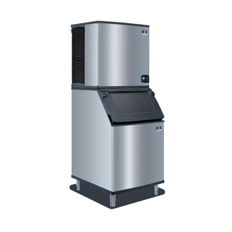 Manitowoc IDT0900W/D970/K00470 780 lb/Day Full Cube Commercial Ice Machine & Ice Maker with Bin, Water Cooled, Indigo NXT, 882 lb Storage, 208/230V