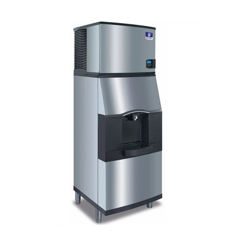 Manitowoc IDT0900W/SFA292 780 lb/Day Commercial Full Cube Ice Machine & Ice Maker Dispenser, Water Cooled, 180 lb Storage, 208/230V