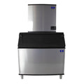 Manitowoc IDT1200A/D970/K00470 1196 lb/Day Full Cube Commercial Ice Machine & Ice Maker with Bin, Air Cooled, Indigo NXT, 882 lb Storage, 208/230V
