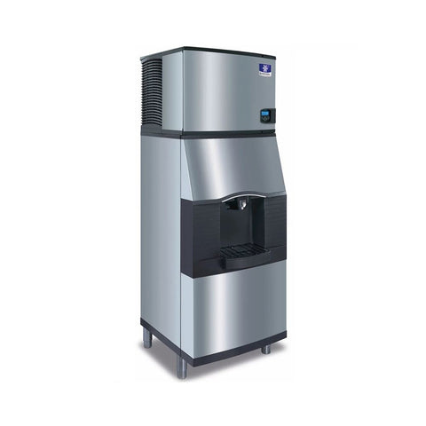 Manitowoc IYP0300A/SPA312 325 lb/Day Commercial Half Cube Ice Machine & Ice Maker Dispenser, Air Cooled, 180 lb Storage, 115V