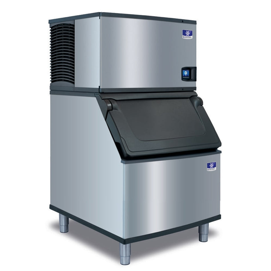 Manitowoc Indigo NXT IYP0300W/D400 Commercial Ice Machine with Bin — 310 lb/Day Half Cube, Water Cooled, 365 lb Storage, 115V