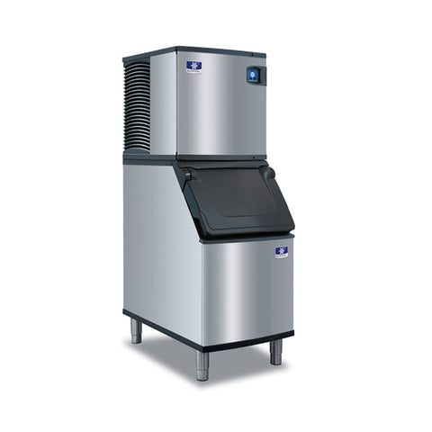 Manitowoc IYP0420A/D320 436 lb/Day Half Cube Commercial Ice Machine & Ice Maker with Bin, Air Cooled, Indigo NXT, 264 lb Storage, 115V