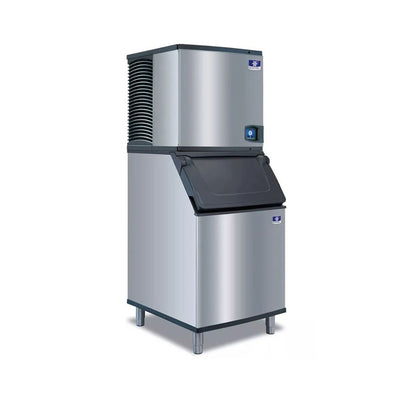 Manitowoc IYP0600A/D570 672 lb/Day Half Cube Commercial Ice Machine & Ice Maker with Bin, Air Cooled, Indigo NXT, 532 lb Storage, 208/230V