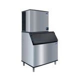 Manitowoc IYT0900W/D970/K00470 785 lb/Day Half Cube Commercial Ice Machine & Ice Maker with Bin, Water Cooled, Indigo NXT, 882 lb Storage, 208/230V