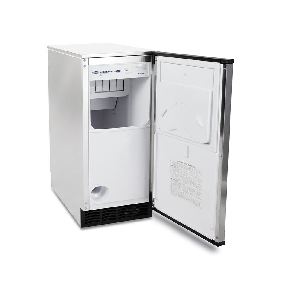 Manitowoc UCP0050A Commercial Ice Machine with Bin — 52 lb/Day Top Hat, Air Cooled, 25 lb Storage, 115V