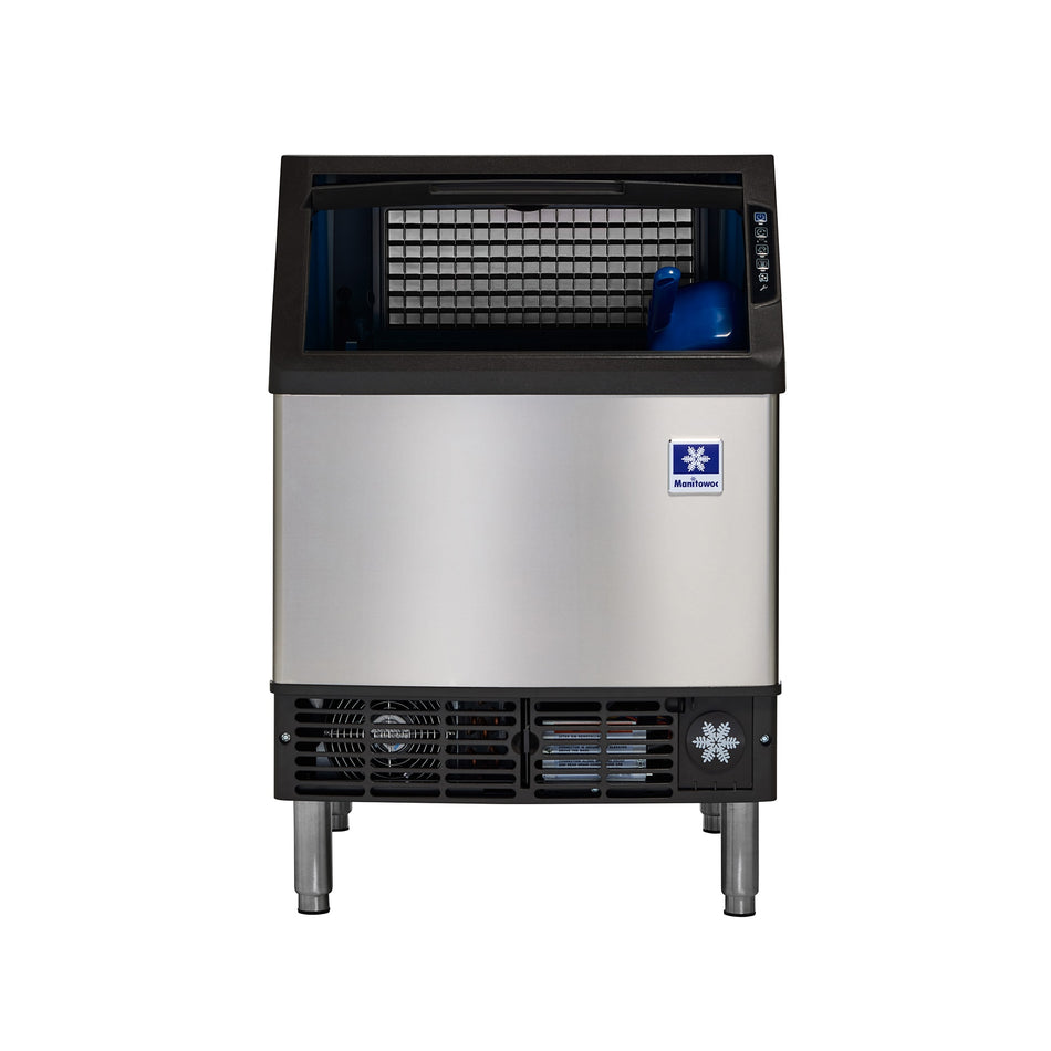 Manitowoc NEO® UDP0240W Commercial Ice Machine with Bin — 240 lb/Day Full Cube, Water Cooled, 90 lb Storage, 115V
