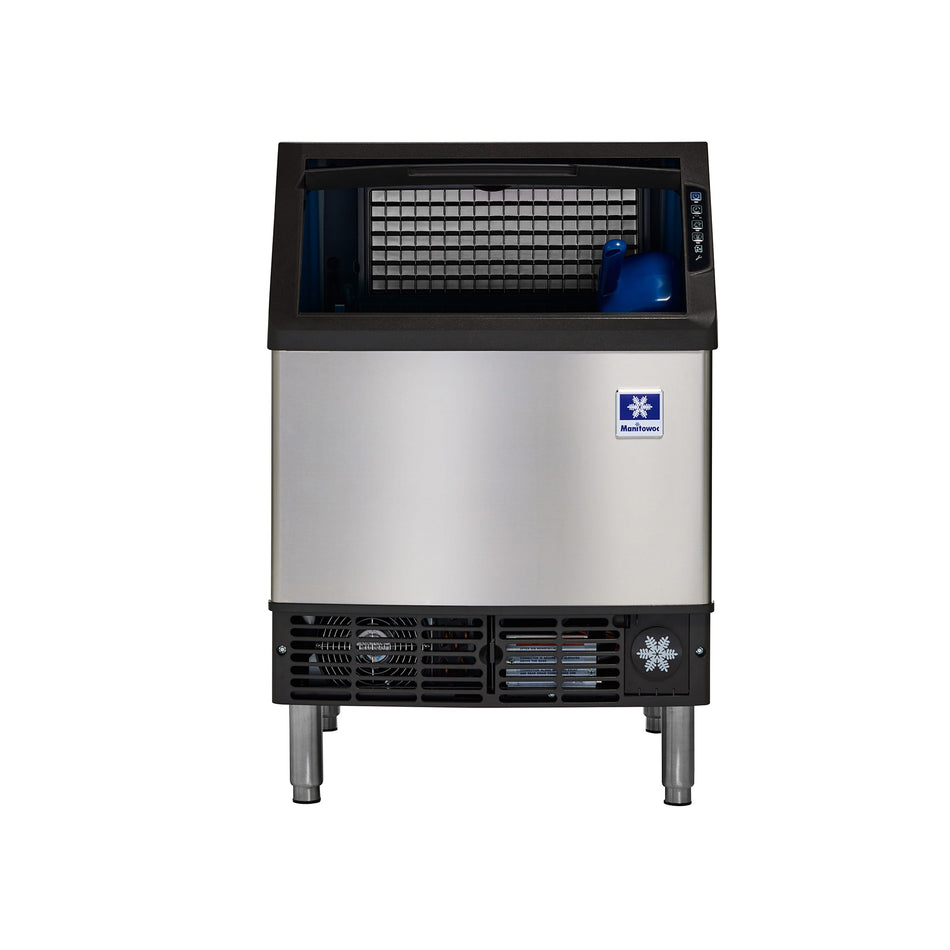 Manitowoc NEO® URP0140A Commercial Ice Machine with Bin — 130 lb/Day Full Cube, Air Cooled, 90 lb Storage, 115V