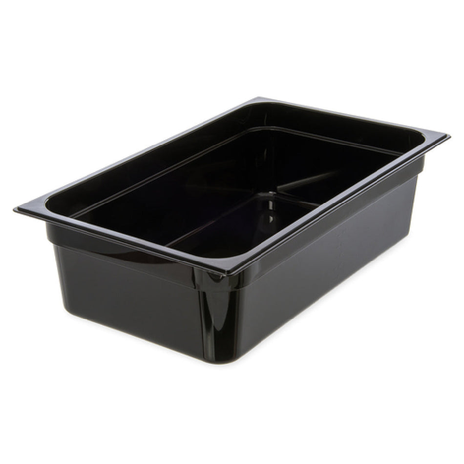 Carlisle 10402B03 20 Inch High Heat Hot Food Pan 19.4 Quart Black Polyethersulfone