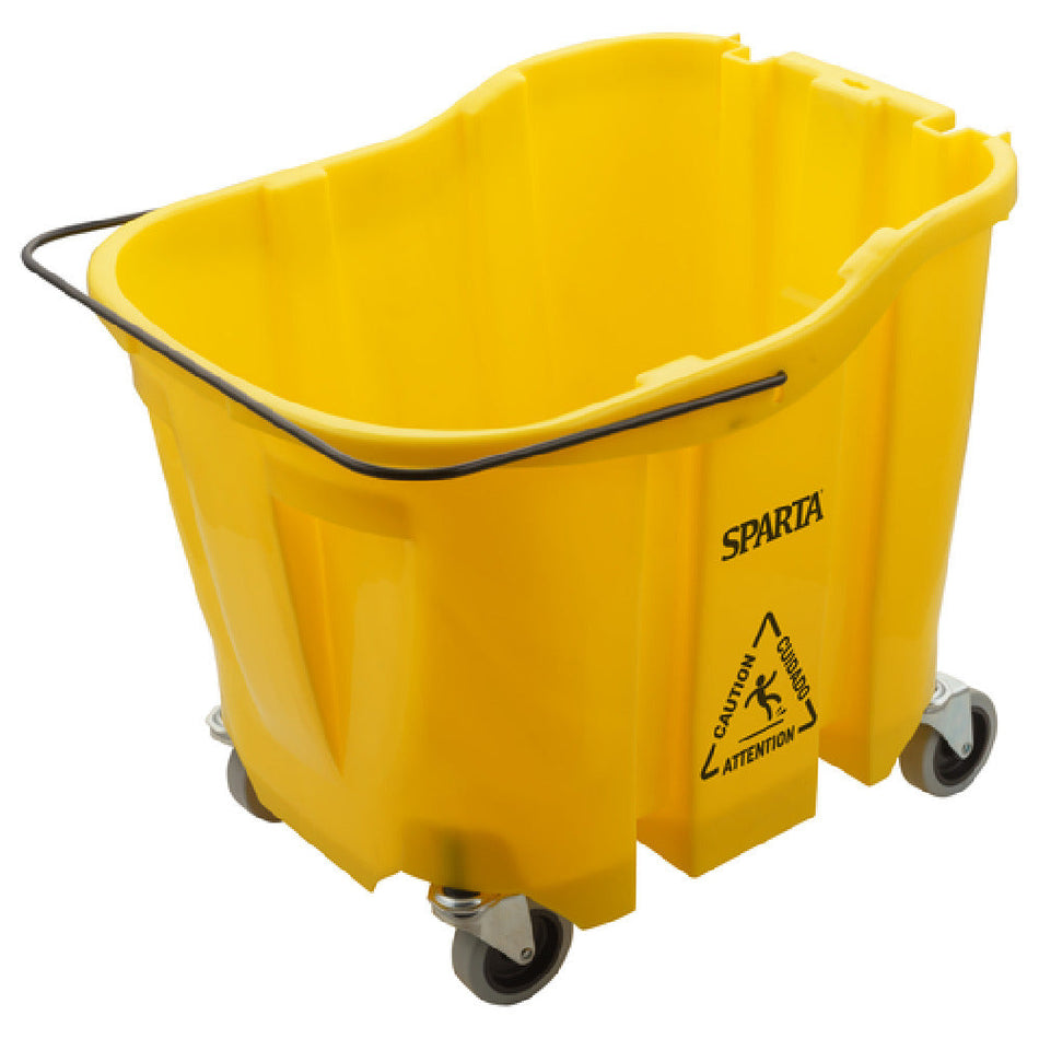 Carlisle 7690404 35 Qt Mop Bucket with Durable Polyethylene Construction Yellow