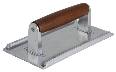 Winco SWA-1 1 lb Steak Weight 4-1/4 Inch x 8-1/4 Inch Cast Aluminum
