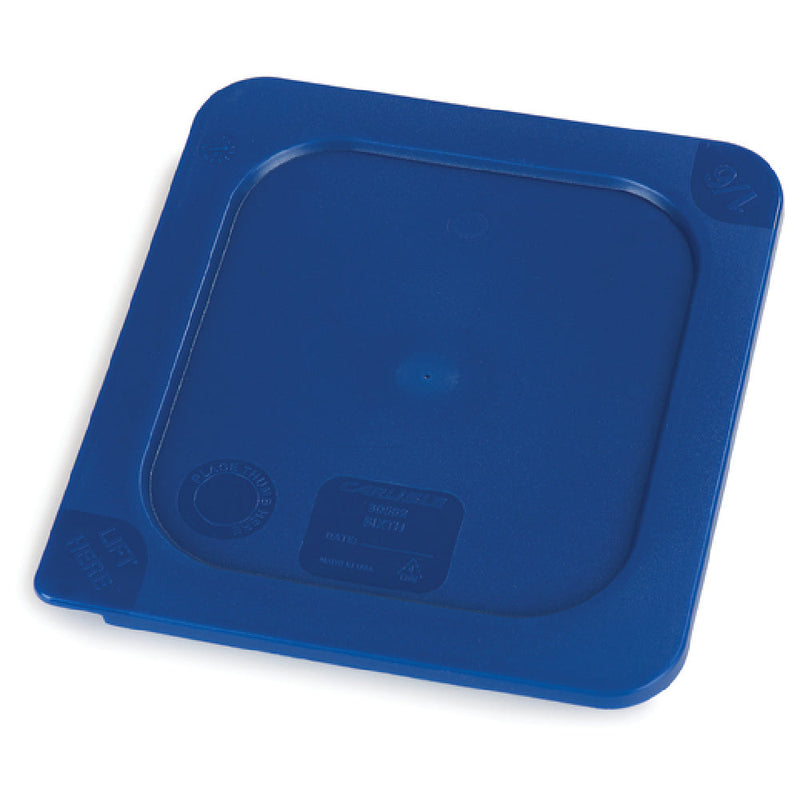 Carlisle 3058260 6.78 Inch Smart Lid Food Pan Cover Polyethylene Blue