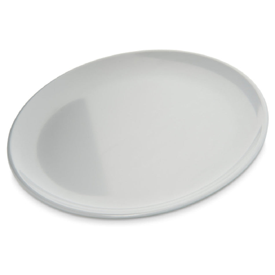 Carlisle 4380302 8 Inch Diameter Coupe Dinner Plate White Melamine Chip Resistant