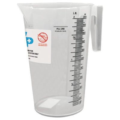 Carlisle 38120 64 Oz WipesPlus Measuring Cup Clear Impact-Resistant Co-Polymer