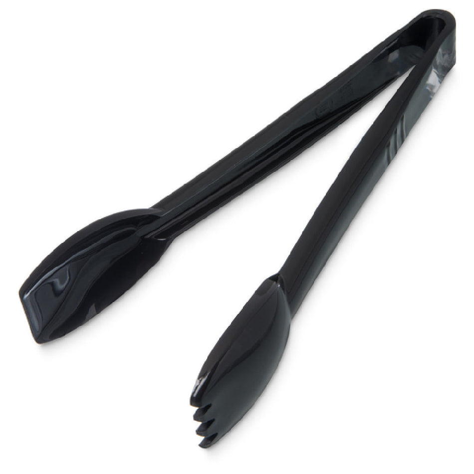 Carlisle 460903 9 Inch Salad Tongs Plastic Black NSF Made in USA with Dishwasher Safe