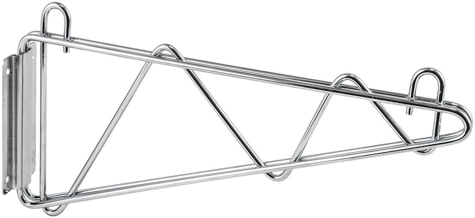 Winco VCB-18 Shelving Wall Mount Brackets, Chrome-Plated, 1 Pair - 18"
