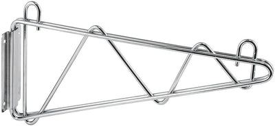 Winco VCB-18 Wall Mounting Brackets 18 Inch Chrome Plated with Screws