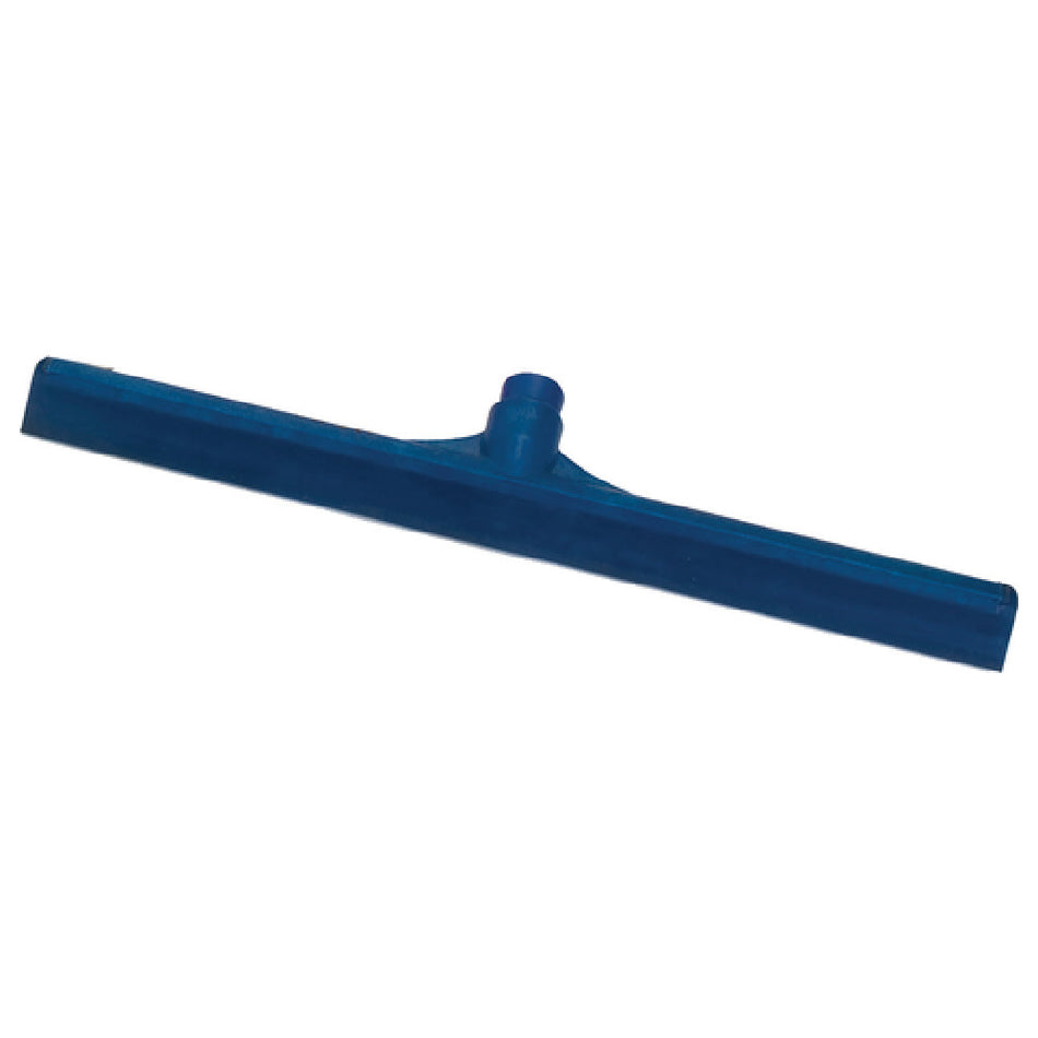 Carlisle 3656814 24 Inch Floor Squeegee Head Rubber Straight Plastic Blue