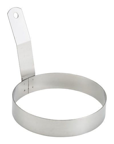 Winco EGR-5 5 Inch Diameter Round Egg Ring Stainless Steel with Descriptors