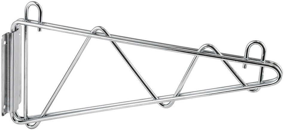 Winco VCB-24 Shelving Wall Mount Brackets, Chrome-Plated, 1 Pair - 24"