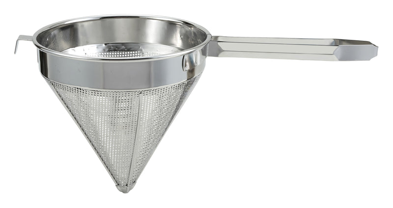 Winco CCS-10C 10 Inch Coarse China Cap Strainer Welded Handle Stainless Steel
