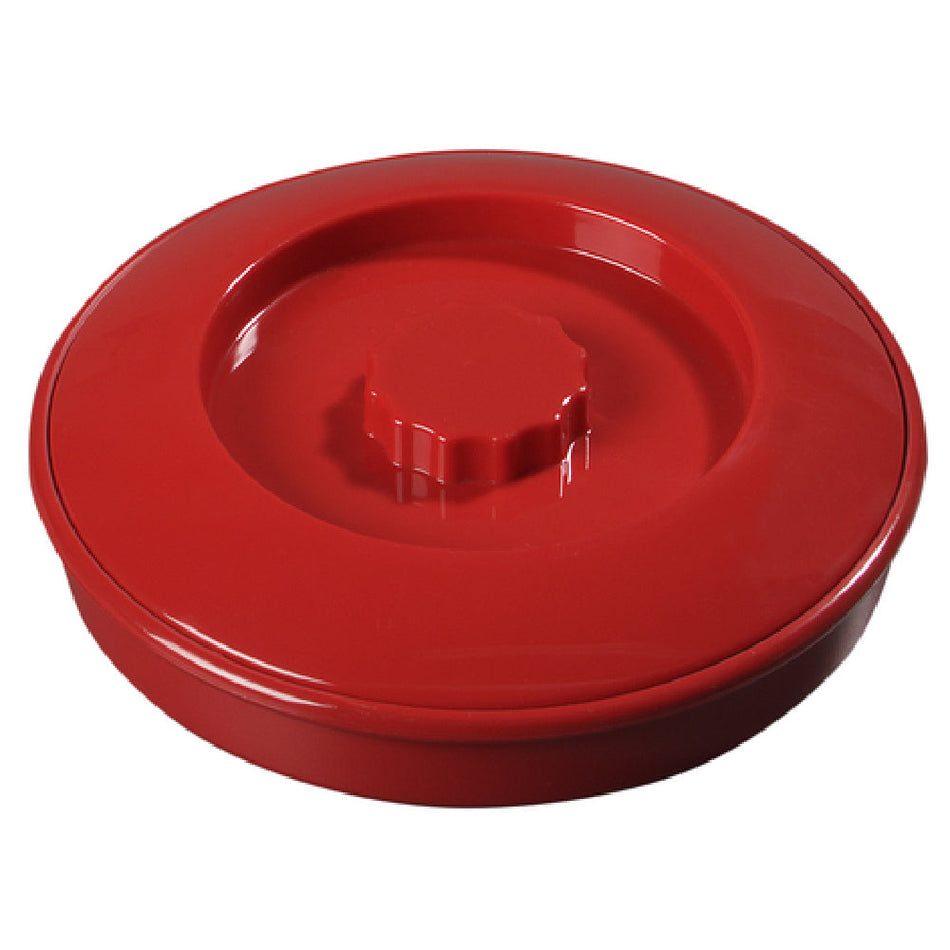 Carlisle 047505 Diameter 7-1/2 Inch Tortilla Server with Lid Red Polypropylene