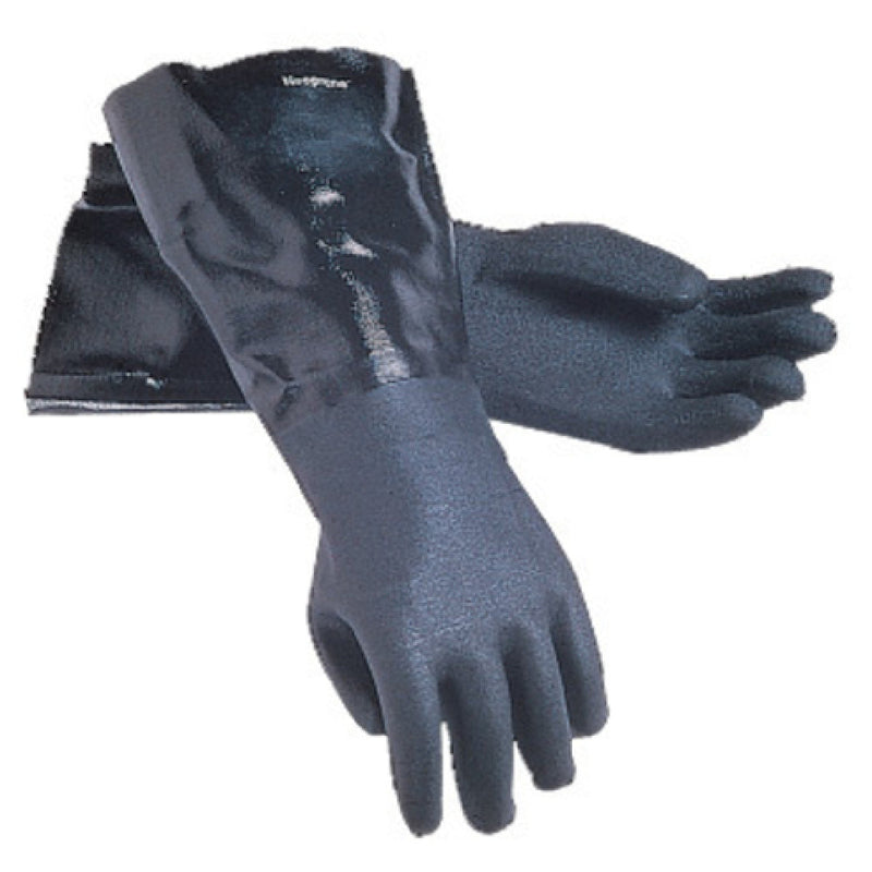 Carlisle 1214 14 Inch Dishwashing Glove Liquid Proof Neoprene Black