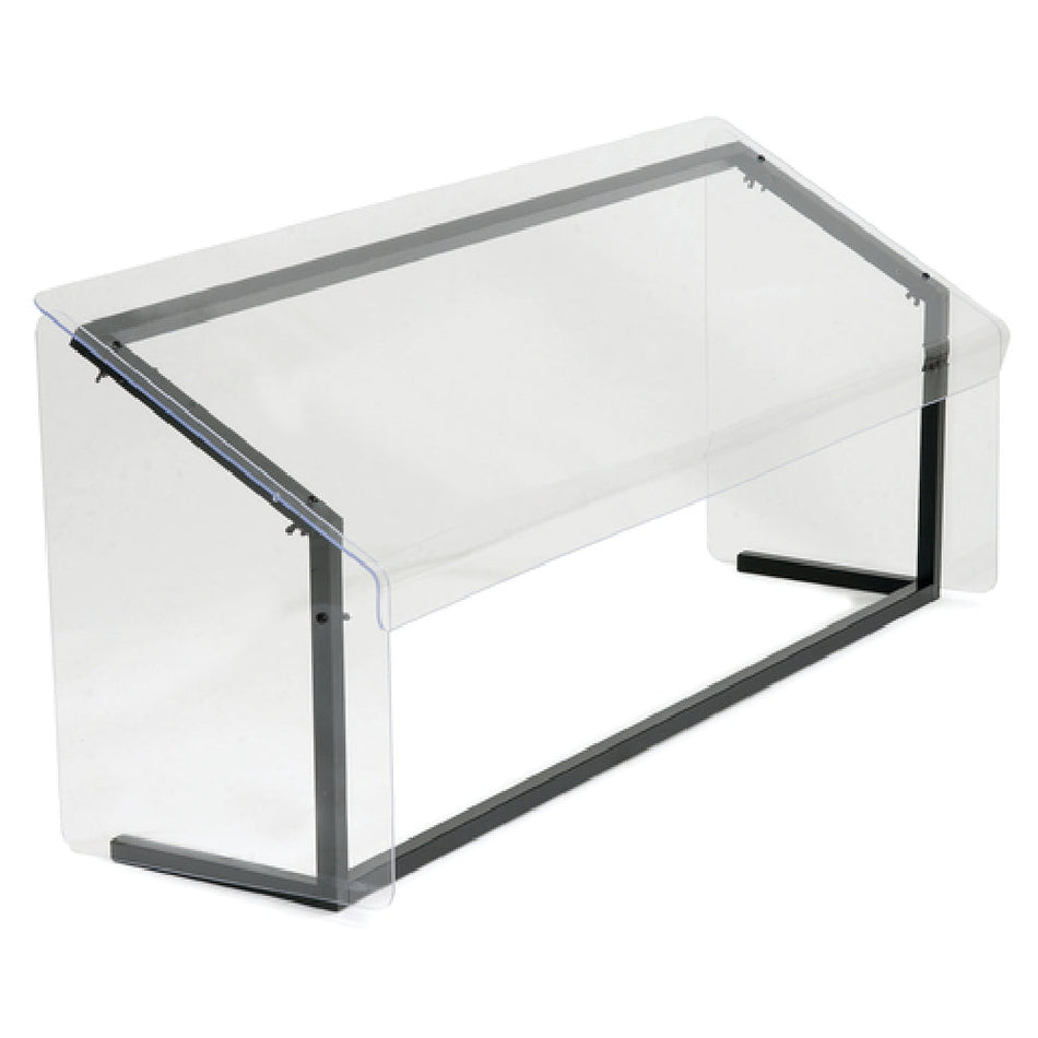 Carlisle 914803 48 Inch Sneeze Guard Portable Free-standing Acrylic Black