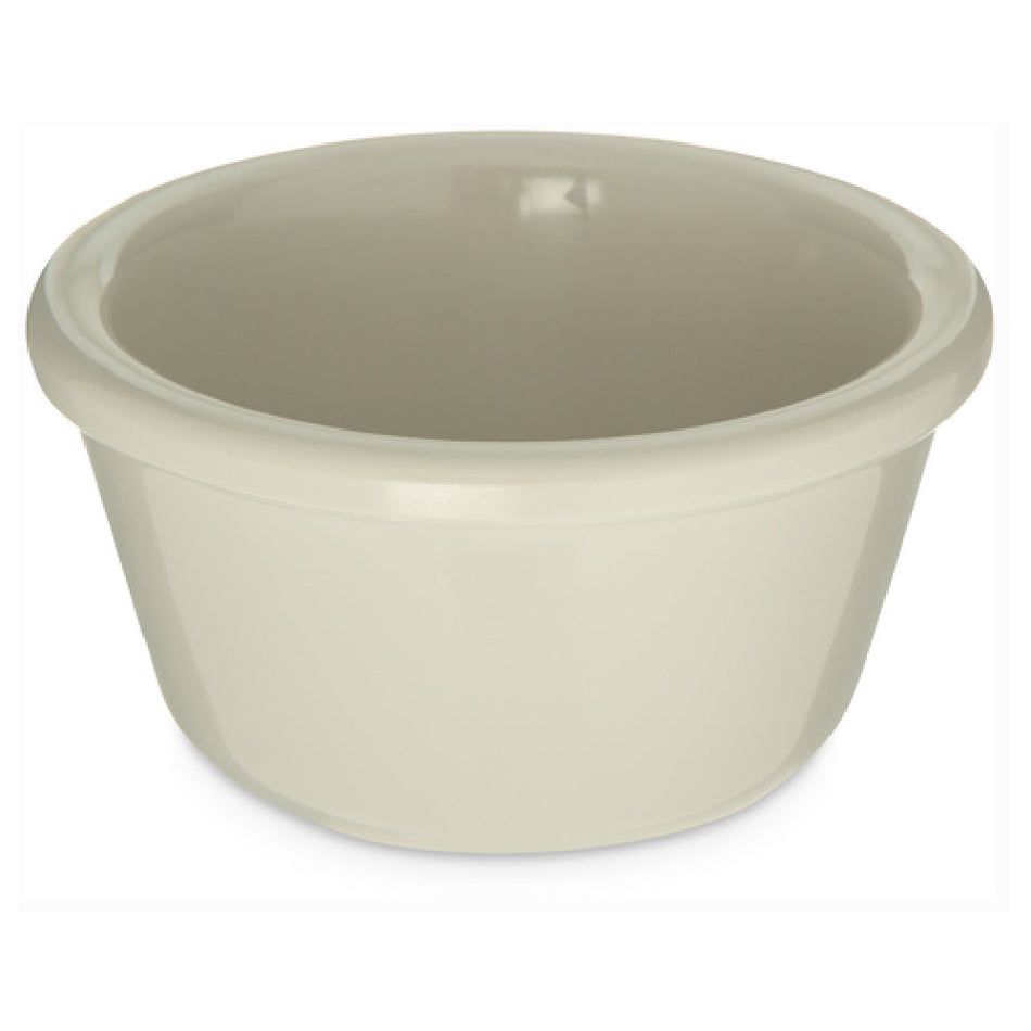 Carlisle S28342 4 Oz Melamine Ramekin Dishwasher Safe Stain Resistant Bone