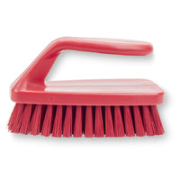 Carlisle 40024EC05 6 Inch Foam Injected Plastic Red Pan Brush with Polyester Bristles