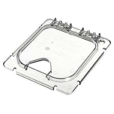 Carlisle CM10319Z07 1/6 Size Coldmaster EZ Access Lid Notched Clear Polycarbonate