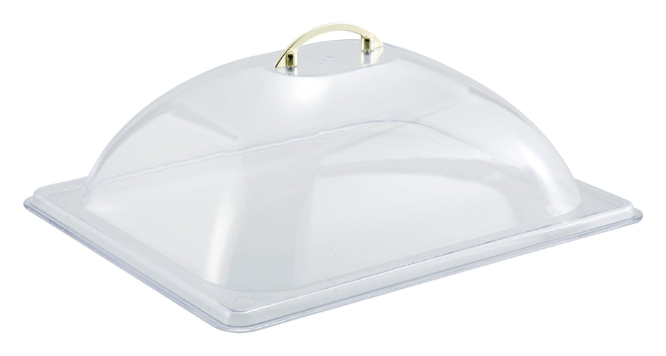 Winco C-DP2 13 Inch Dome Cover Fits 1/2 Size Steam Table Pans Polycarbonate