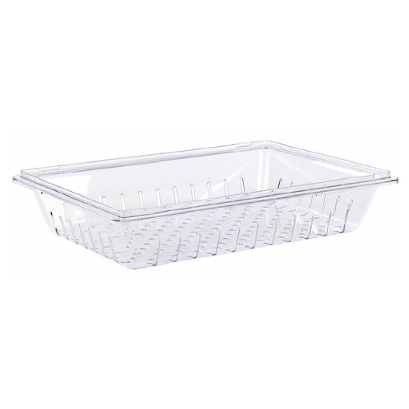 Carlisle 1062807 26 Inch Colander with Perforated and Slotted Design Clear Polycarbonate