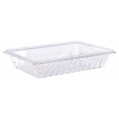 Carlisle 1062807 26 Inch Colander with Perforated and Slotted Design Clear Polycarbonate