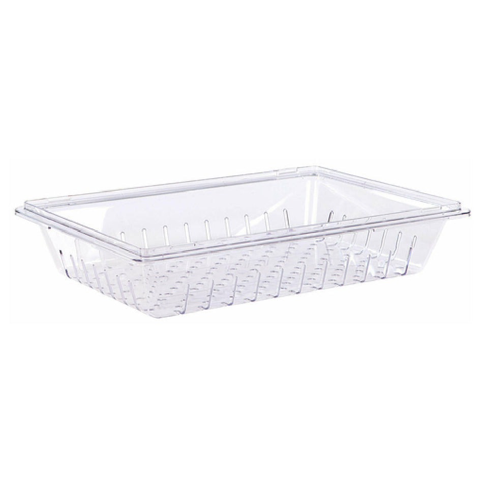 Carlisle 1062807 26 Inch Colander with Perforated and Slotted Design Clear Polycarbonate