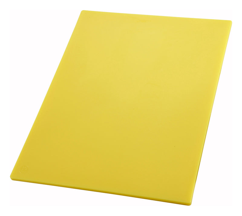 Winco CBYL-1824 24 Inch Cutting Board Yellow BPA Free NSF Certified