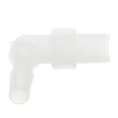 BUNN 40783.0001 Elbow 1/8-27 NPT to 1/4 Barb Kynar