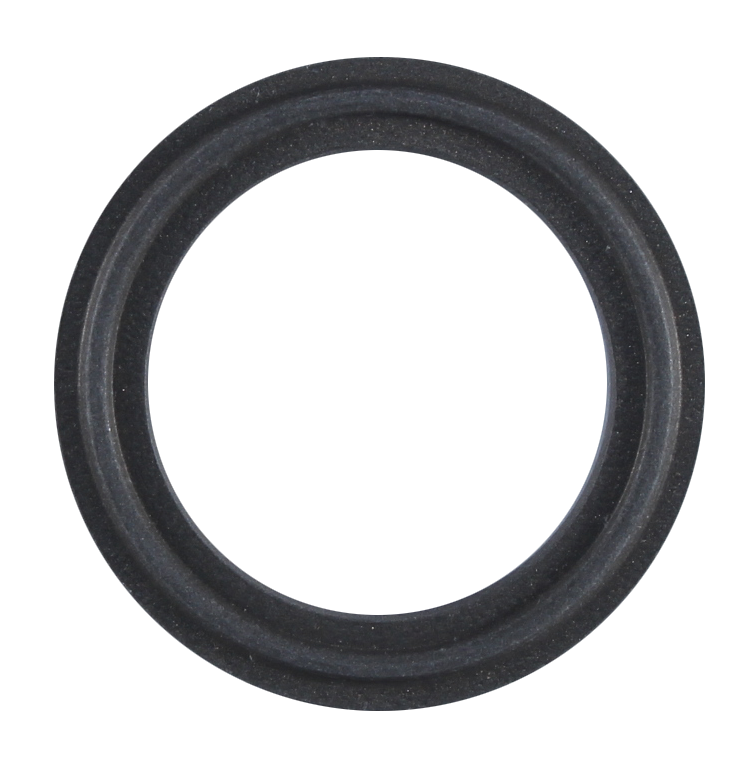 1" Clamp Gasket PTFE Tuf-Flex - Gray - No Dot (40MPGR-TF)  - PTFE / EPDM - Wayland Industries - 40MPGR-TF-100E