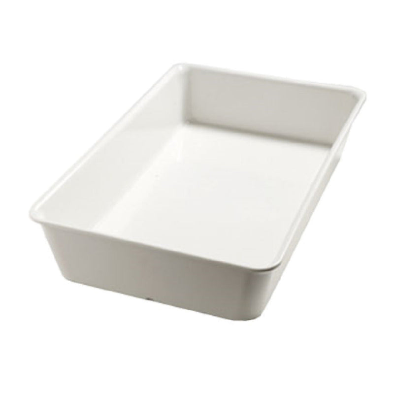 Carlisle 5552437 20 Inch Balsam Display Pan Melamine White Stain Scratch Resistant