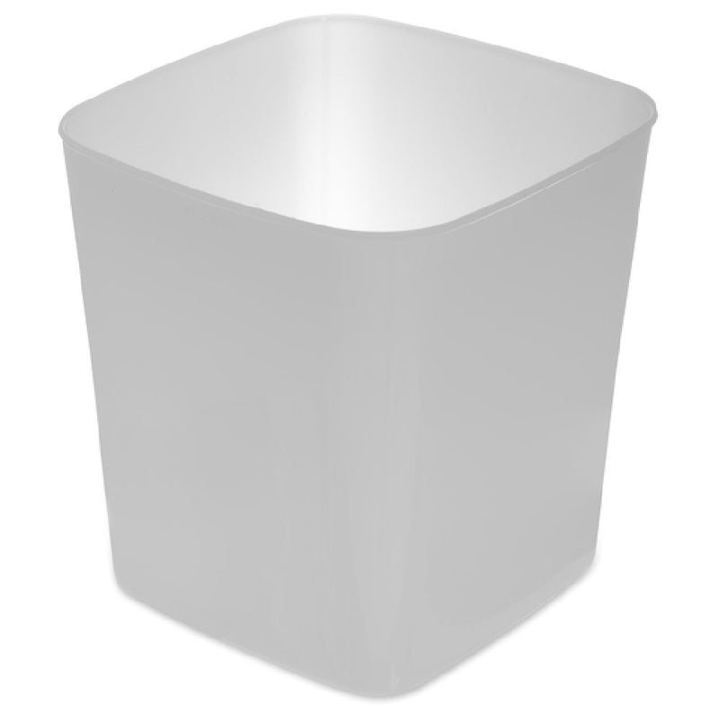 Carlisle 156802 8 Qt Square Food Storage Container with Molded Indicators Polyethylene White