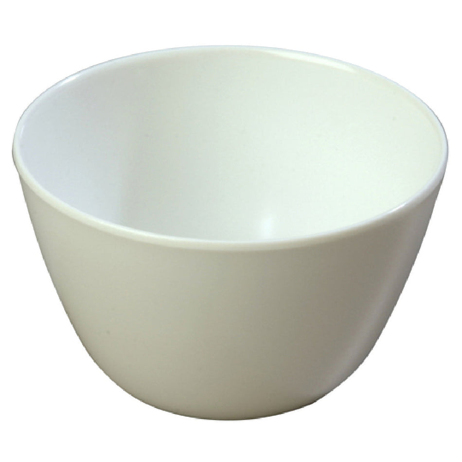 Carlisle KL35002 8 Oz Bouillon Cup Melamine White Rolled Edge Dishwasher Safe
