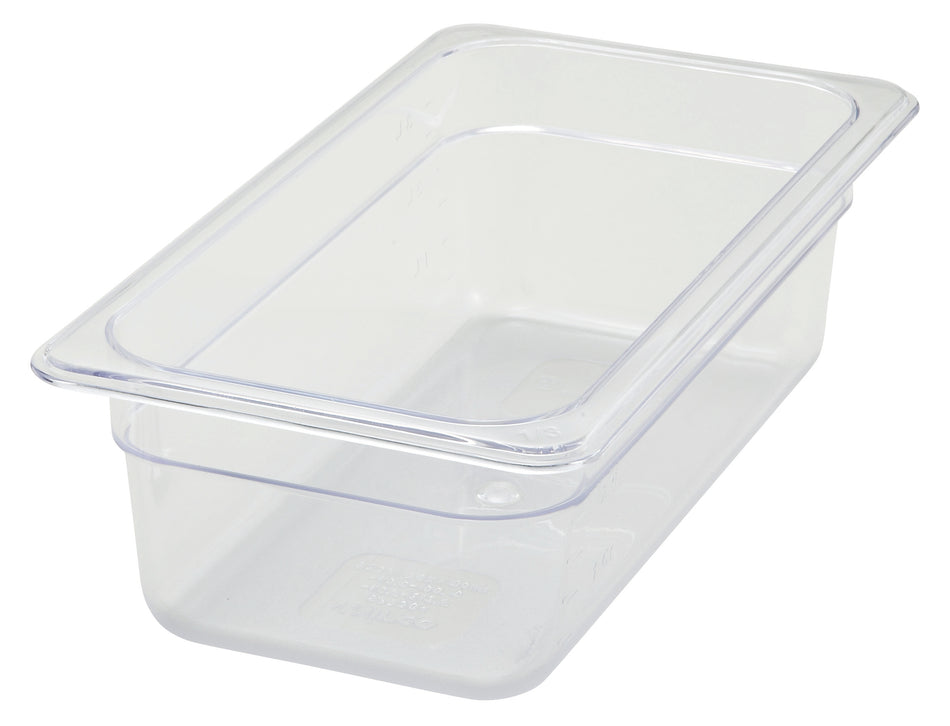 Winco SP7304 12 Inch Polycarbonate Food Pan NSF Dishwasher Safe