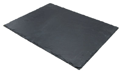 Winco WDL001-303 15-3/4 Inch Platter Slate Rectangular Hand Wash Only