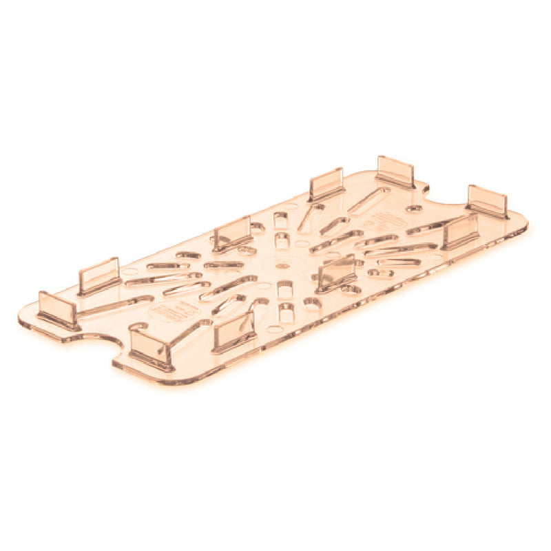 Carlisle 3087013 1/3 Size High Heat Drain Grate with Polycarbonate Amber Finish