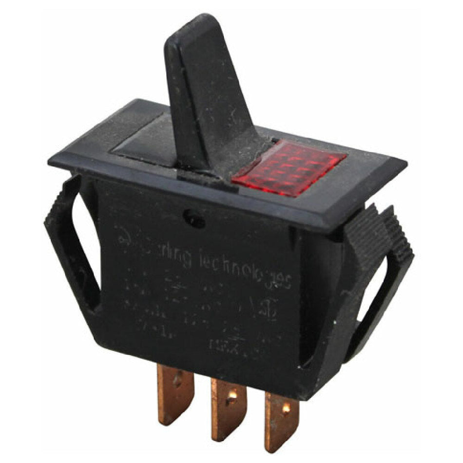 0.63 Inch Black Toggle Switch with Light - 421661