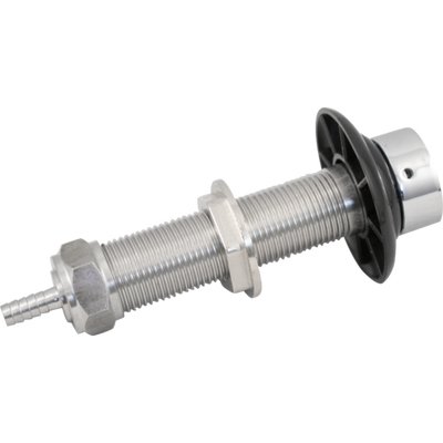 4" Long,  1/4" Barb Beer Faucet Shank Assembly