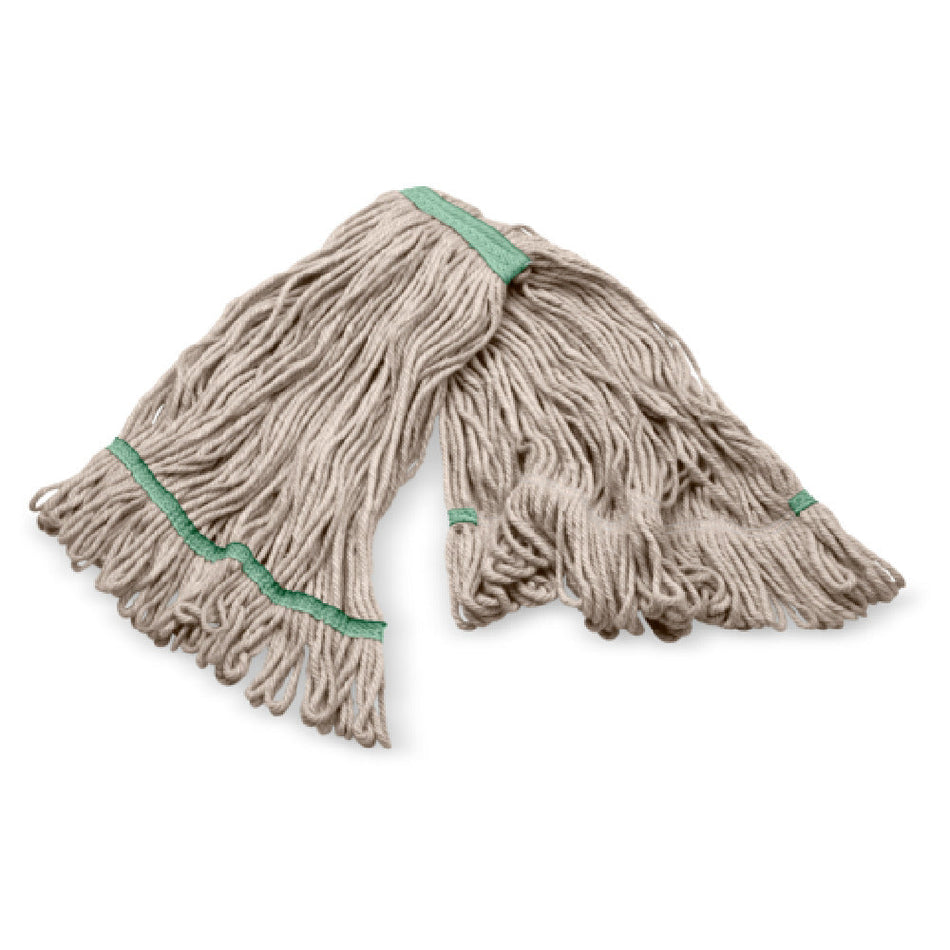 Carlisle 369320M00 Medium Bacterial Resistant Wet Mop Head Cotton Synthetic Blend
