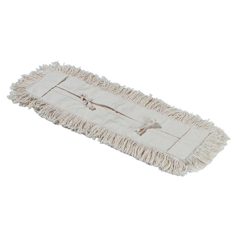Carlisle 364753600 36 Inch Dust Mop Refill Washable Cotton Yarn Full Tie Back