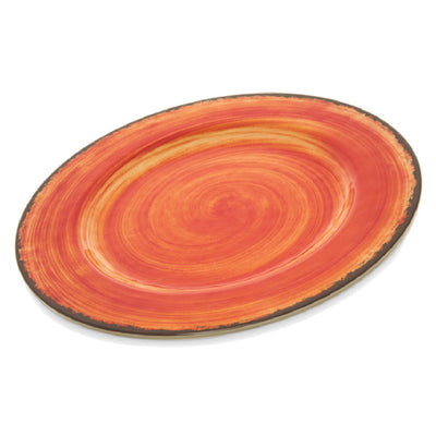 Carlisle 5400252 9 Inch Round Salad Plate Melamine Swirl Design BPA Free